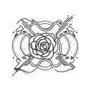 the word patience tattoo design idea