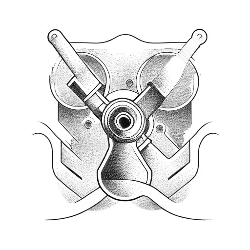 pipe wrench  tattoo design idea