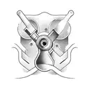pipe wrench  tattoo design idea