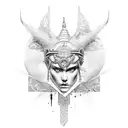 Atenea tattoo design idea