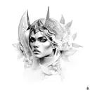 Atenea tattoo design idea