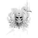 Atenea tattoo design idea