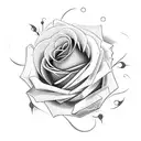 roses with 3 Roman numeral dates connected to them on the forearm tattoo design idea