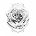 roses with 3 Roman numeral dates connected to them on the forearm tattoo design idea