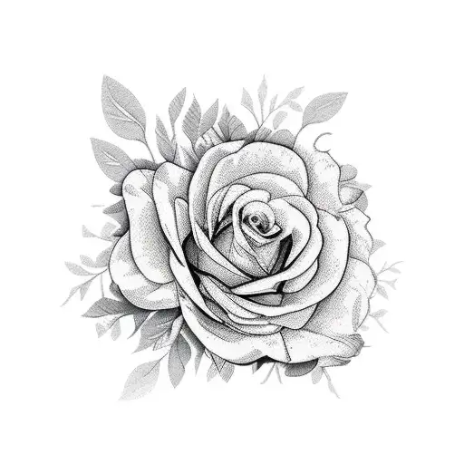 Incorporate a breast cancer ribbon into a floral design tattoo design idea