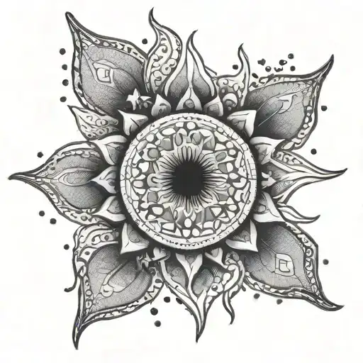 sun moo tattoo design idea