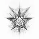 star David with harts  tattoo design idea