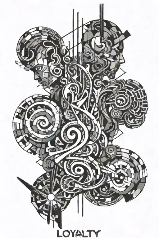 Loyalty * Discipline * Man tattoo design idea