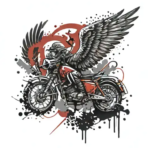 Airborne forces against the background of the Russian coat of arms tattoo design idea