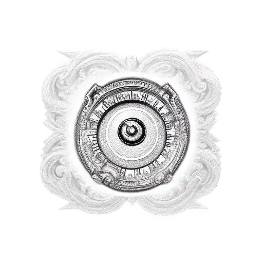 column, key, scale of justice  tattoo design idea