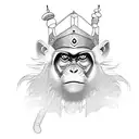 monkey king  tattoo design idea