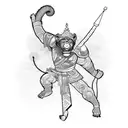 monkey king  tattoo design idea