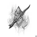 drizzt Do'urdens swords: icing death and sparkle  tattoo design idea
