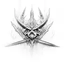 drizzt Do'urdens swords: icing death and sparkle  tattoo design idea