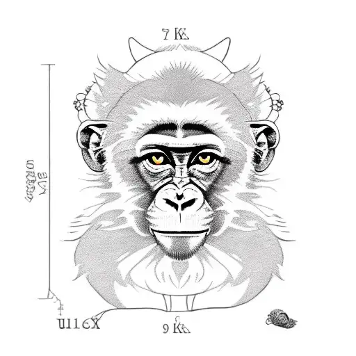monkey eating pussy tattoo design idea