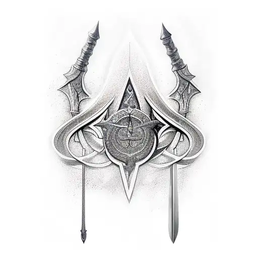 dhulfiqar the sword of Imam Ali  tattoo design idea