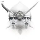 dhulfiqar the sword of Imam Ali  tattoo design idea