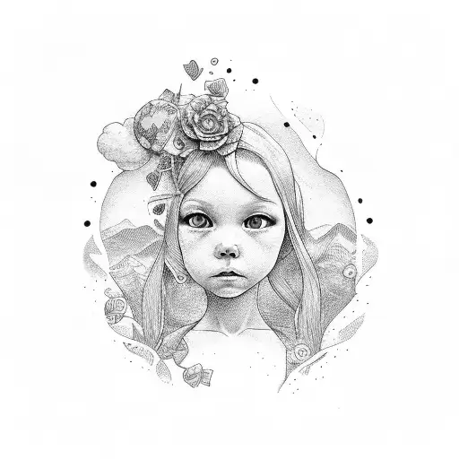 children names tattoo design idea