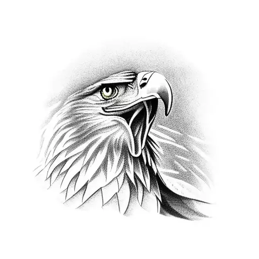 eagle fighting snake tattoo design idea