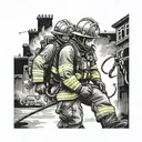 FireFighter tattoo design idea