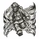 FireFighter tattoo design idea