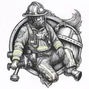 FireFighter tattoo design idea