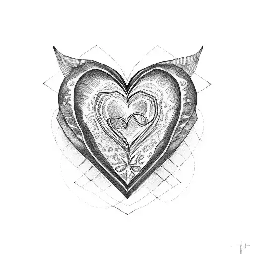 romania in a heart tattoo design idea