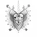 romania in a heart tattoo design idea
