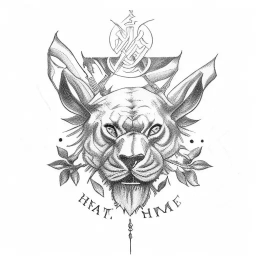 "those who may harm, those whom i love heaven have mercy, for I have none" tattoo design idea