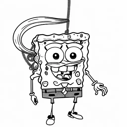 spongebob tattoo design idea
