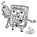 spongebob tattoo design idea