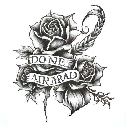 DO NOT BE AFRAID tattoo design idea