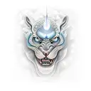 barco con faro iluminando tattoo design idea