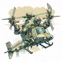 sergeant in the army flying a helicopter using apple Maps on his broken iPhone flying over crawfish fields tattoo design idea