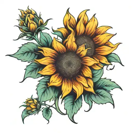 sunflower tattoo tattoo design idea