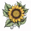 sunflower tattoo tattoo design idea