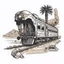 Desert, Train, Bedouin tattoo design idea