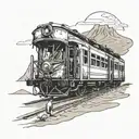 Desert, Train, Bedouin tattoo design idea