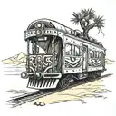 Desert, Train, Bedouin tattoo design idea