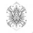 pine cone annunaki tattoo design idea