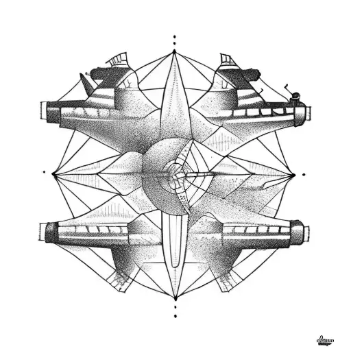 helicopter tattoo design idea