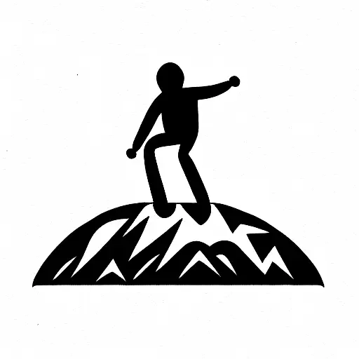 snowboard tattoo design idea