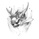 snowboard tattoo design idea