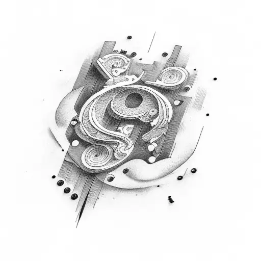 letters d a m y tattoo design idea