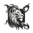 aslan tattoo design idea