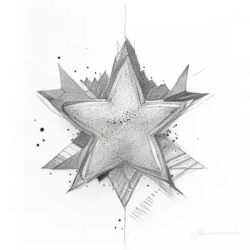 Chloe with a orange star tattoo design idea