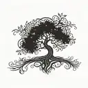 yggdrasil tree of life tattoo design idea