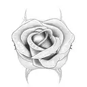 mechanic's wrench with a tangled rose tattoo design idea