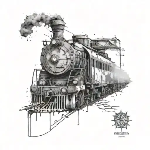 Create a dotwork tattoo inspired by the game Metro Exodus featuring iconic imagery from the game tattoo design idea