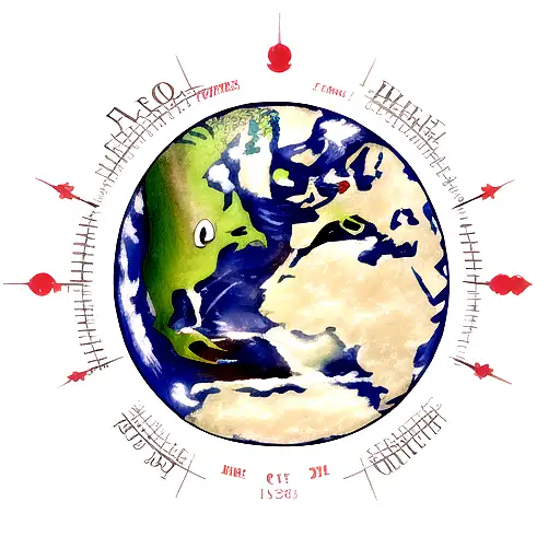 atlas holding the world tattoo design idea